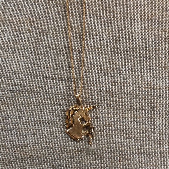 14k gold unicorn pendant - Picture 5 of 6